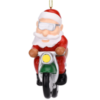 
              Santa riding a motorcycle
            