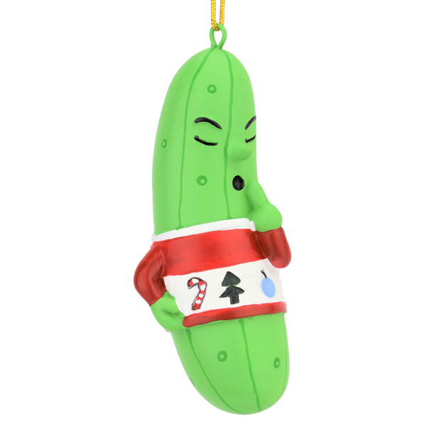 hiding pickle Christmas tree ornament