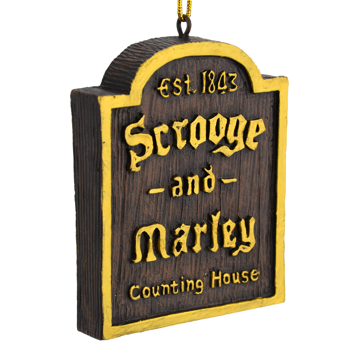 A Christmas Carol Scrooge & Marley Counting House Sign Ornament| Tree ...