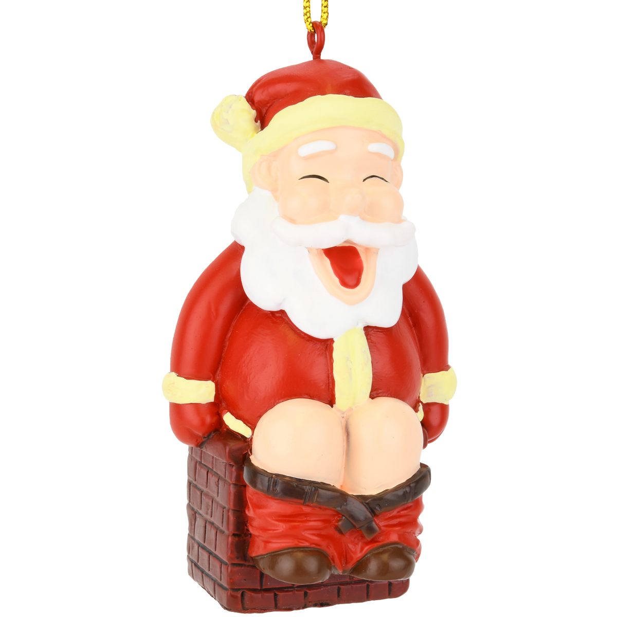 Santa Poopy Chimney Present Funny Santa Pooping Christmas Ornament| Tree Buddees