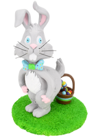 
              How Easter Eggs are Really Made Funny Easter Bunny Decoration Figurine
            