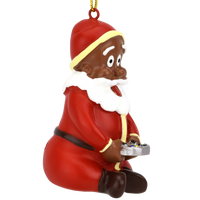
              Gamer Santa Claus Video Gaming Christmas Ornament - Dark Tone
            