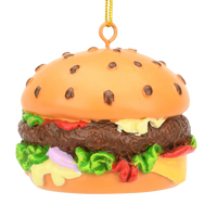 
              Hamburger Food Christmas Ornament Decoration
            