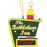 
              No Vacancy at The Bethlehem Inn Sign / No Room in The Inn Funny Ornaments
            