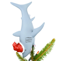 
              Great White Shark Christmas Tree Topper - Large 10"
            