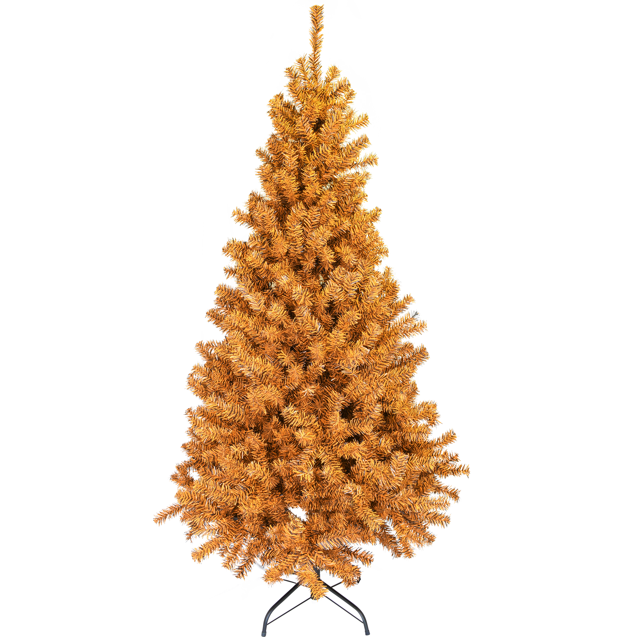 30% Off Sale! - Black and Orange Halloween / Fall Colored Christmas Tree 6 Feet Tall
