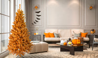 
              30% Off Sale! - Black and Orange Halloween / Fall Colored Christmas Tree 6 Feet Tall
            