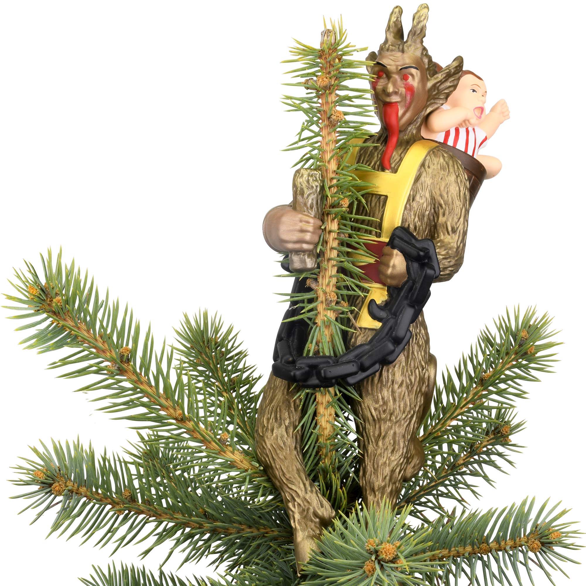 Creepy Krampus Tree Topper for Christmas or Halloween Trees Large