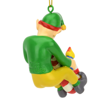 
              Candy Cane Bong Elf Funny Weed Christmas Ornament
            